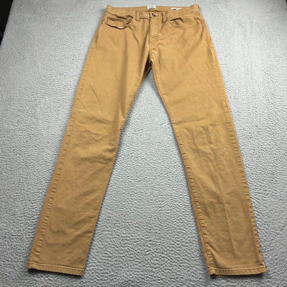 Flint And Tinder Pants Mens FITS 32x32 Brown Tapered Fit Chino 365 5 Pocket HB